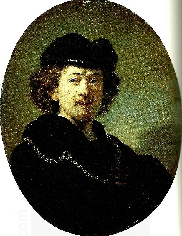 Rembrandt Peale autoportrait a' la toque oil painting picture